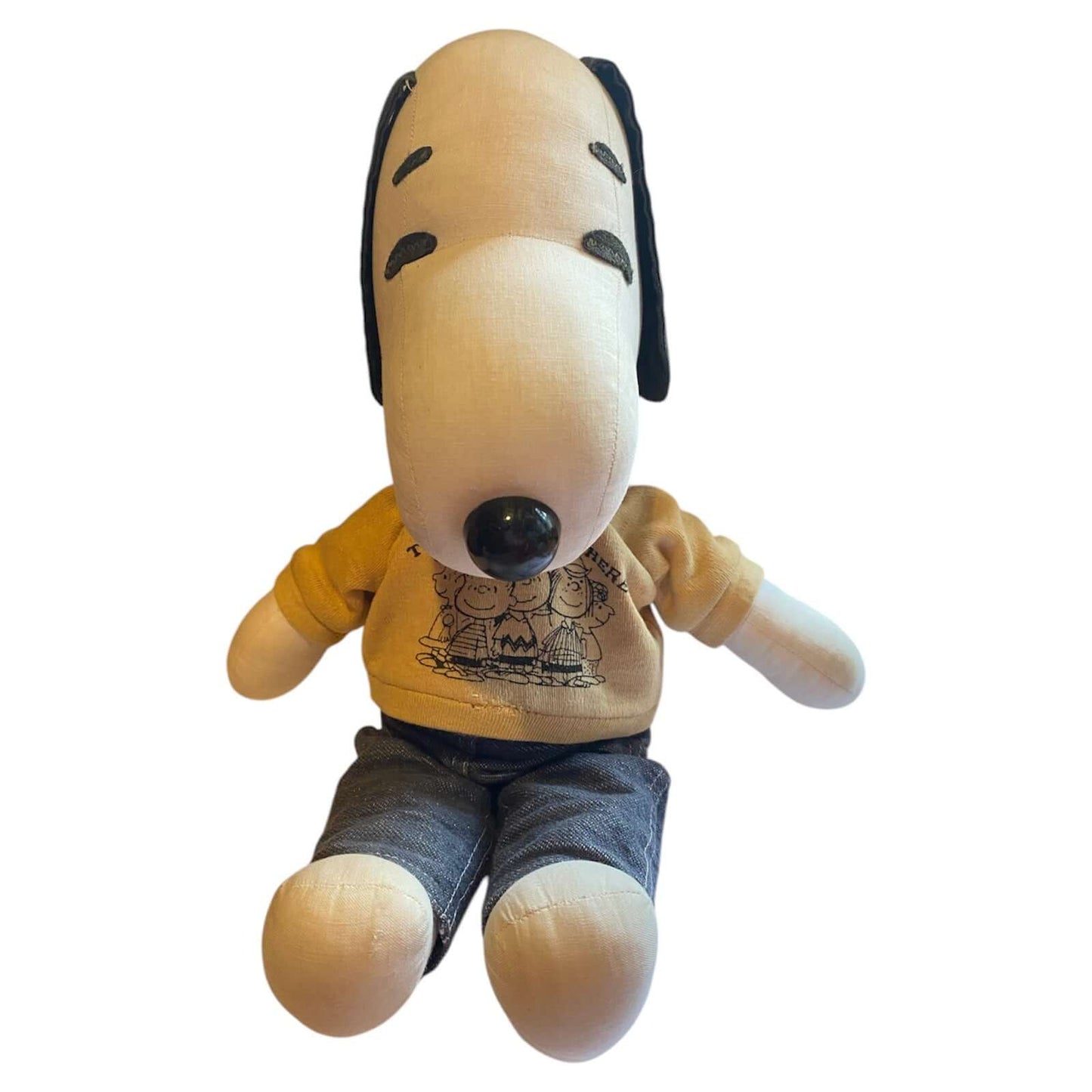 Vintage RARE Snoopy Sanforized 1960’s Cloth Rag Doll