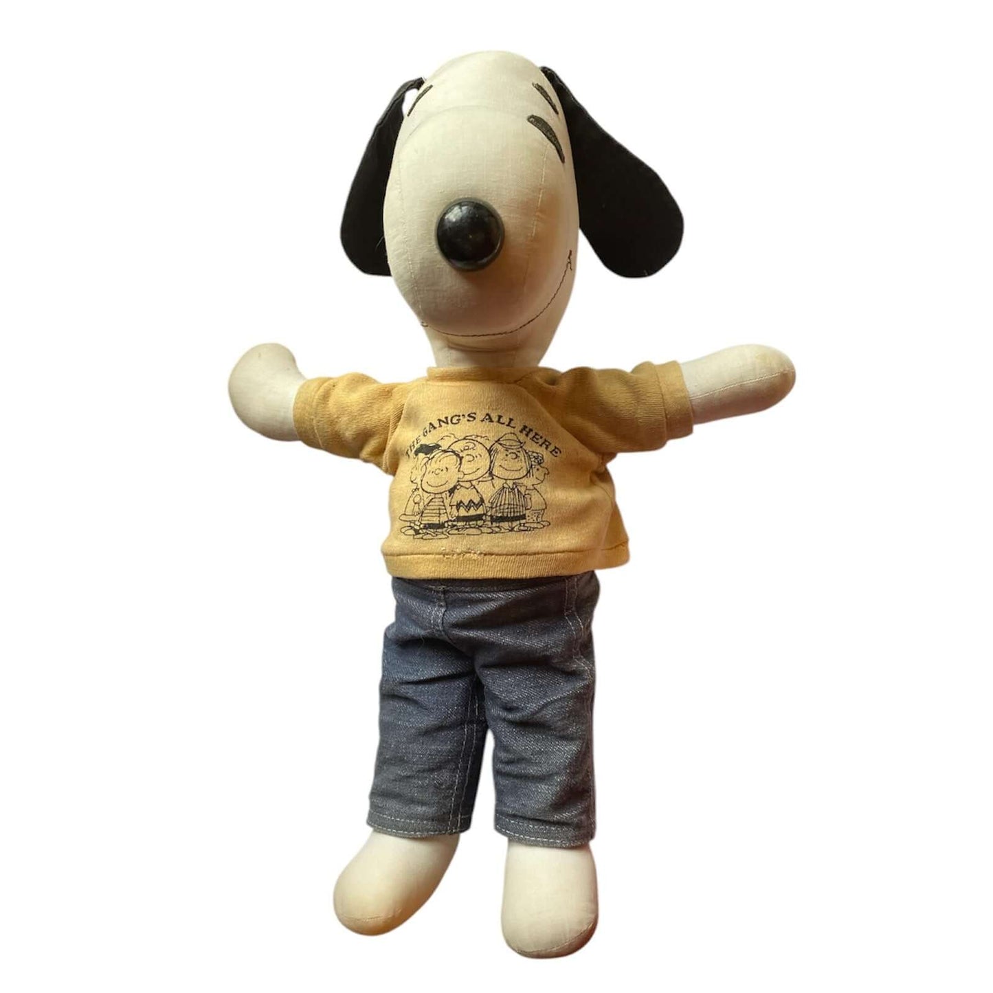 Vintage RARE Snoopy Sanforized 1960’s Cloth Rag Doll