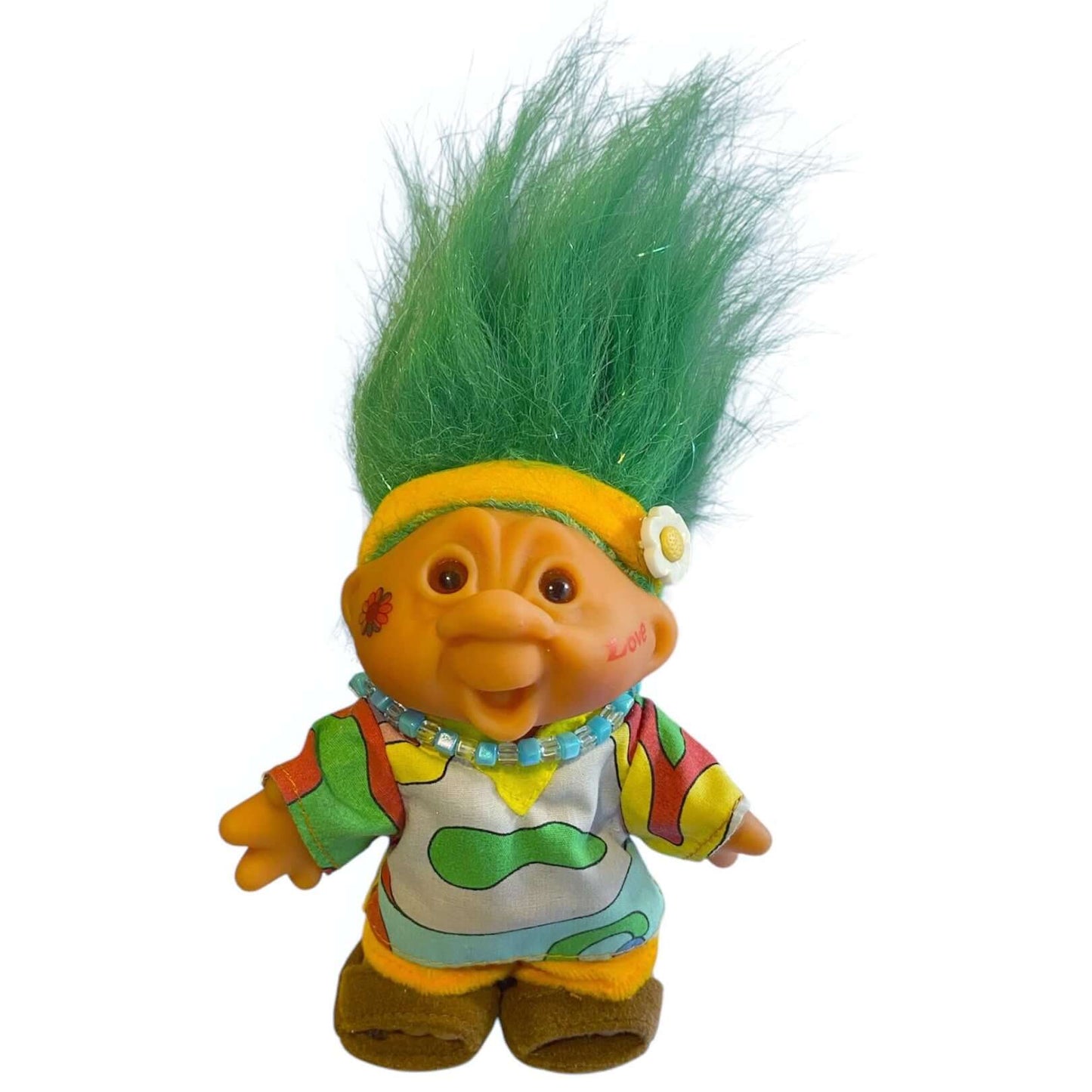 Vintage Rare 1986 Vintage Hippy Love Troll Doll by Dam