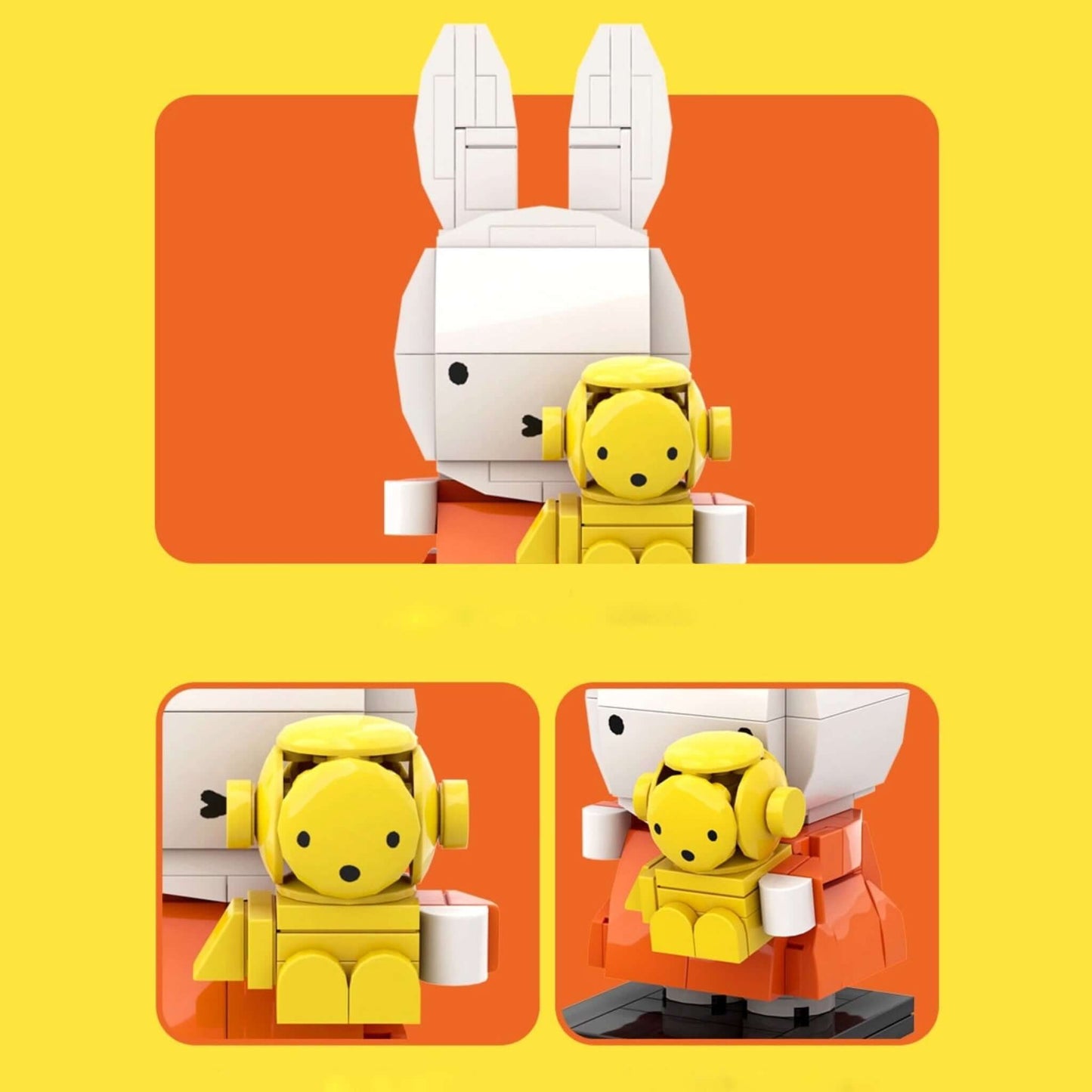 Cocoti Miffy Brick Figure with Teddy – Mini Block Set