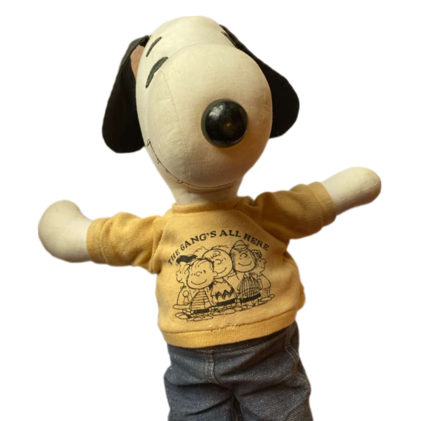 Vintage RARE Snoopy Sanforized 1960’s Cloth Rag Doll