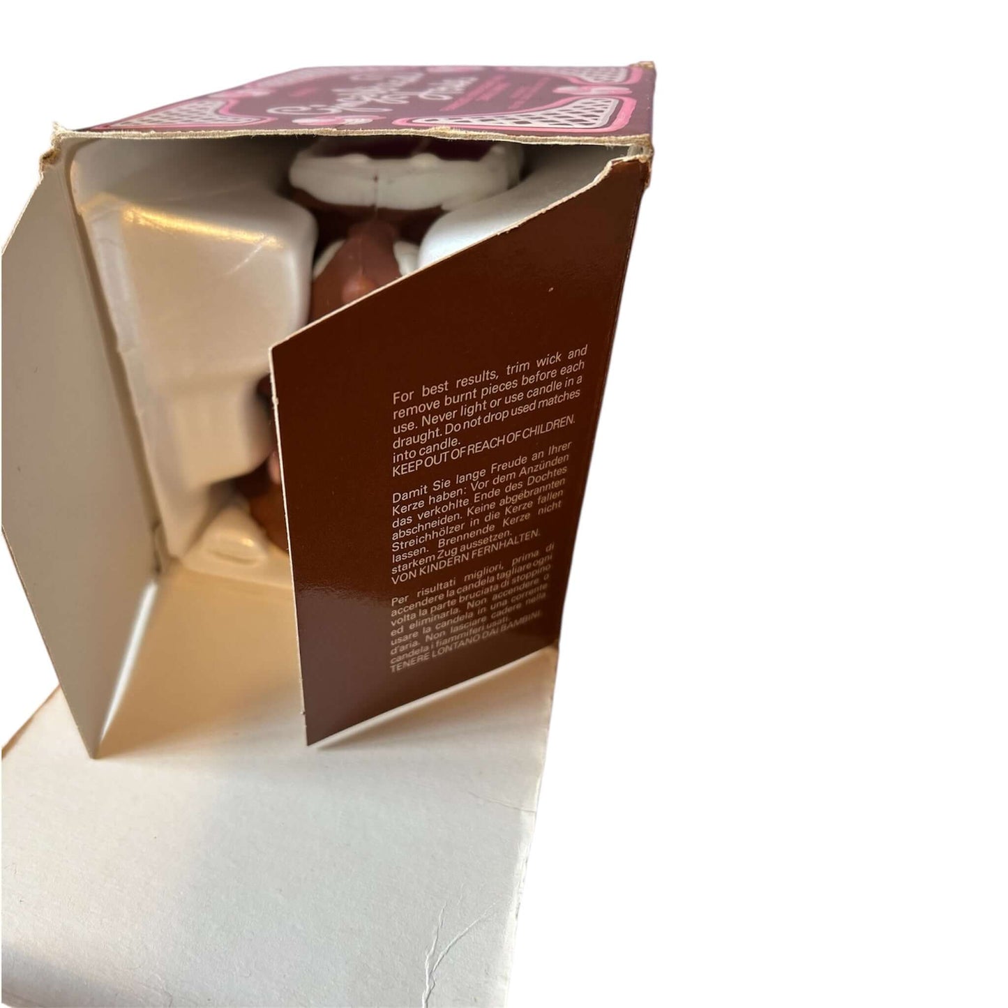 Vintage Avon Large Gingerbread House Christmas Candle