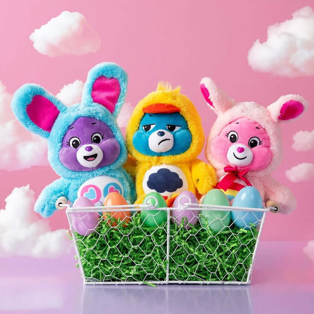 Care Bears 22cm Hoodie Bean Plush- Share Bear Bunny
