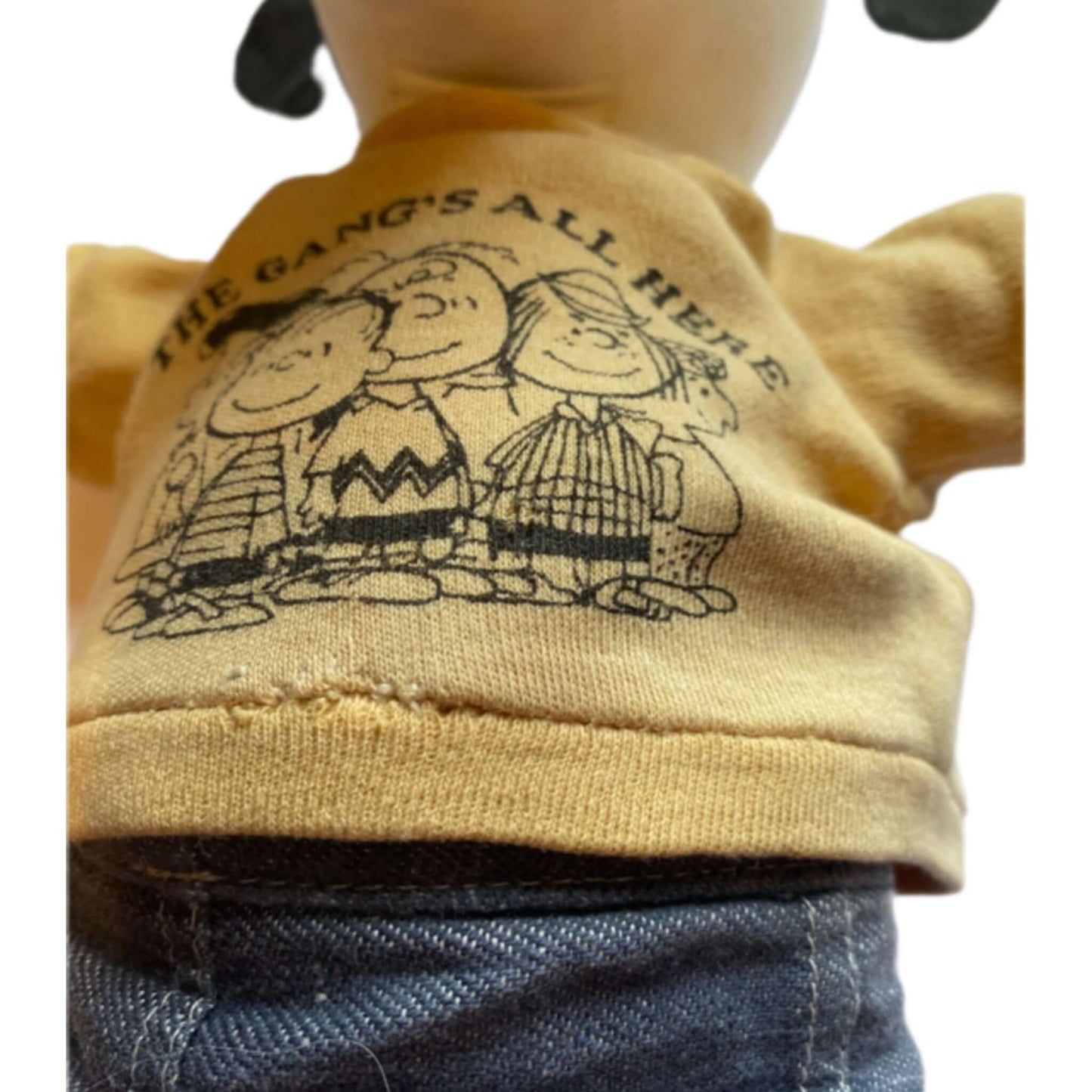 Vintage RARE Snoopy Sanforized 1960’s Cloth Rag Doll