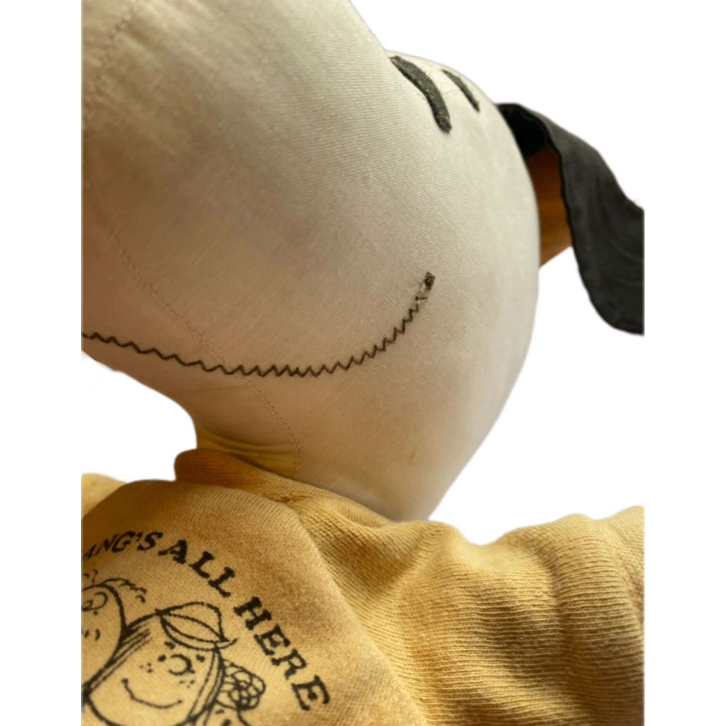 Vintage RARE Snoopy Sanforized 1960’s Cloth Rag Doll
