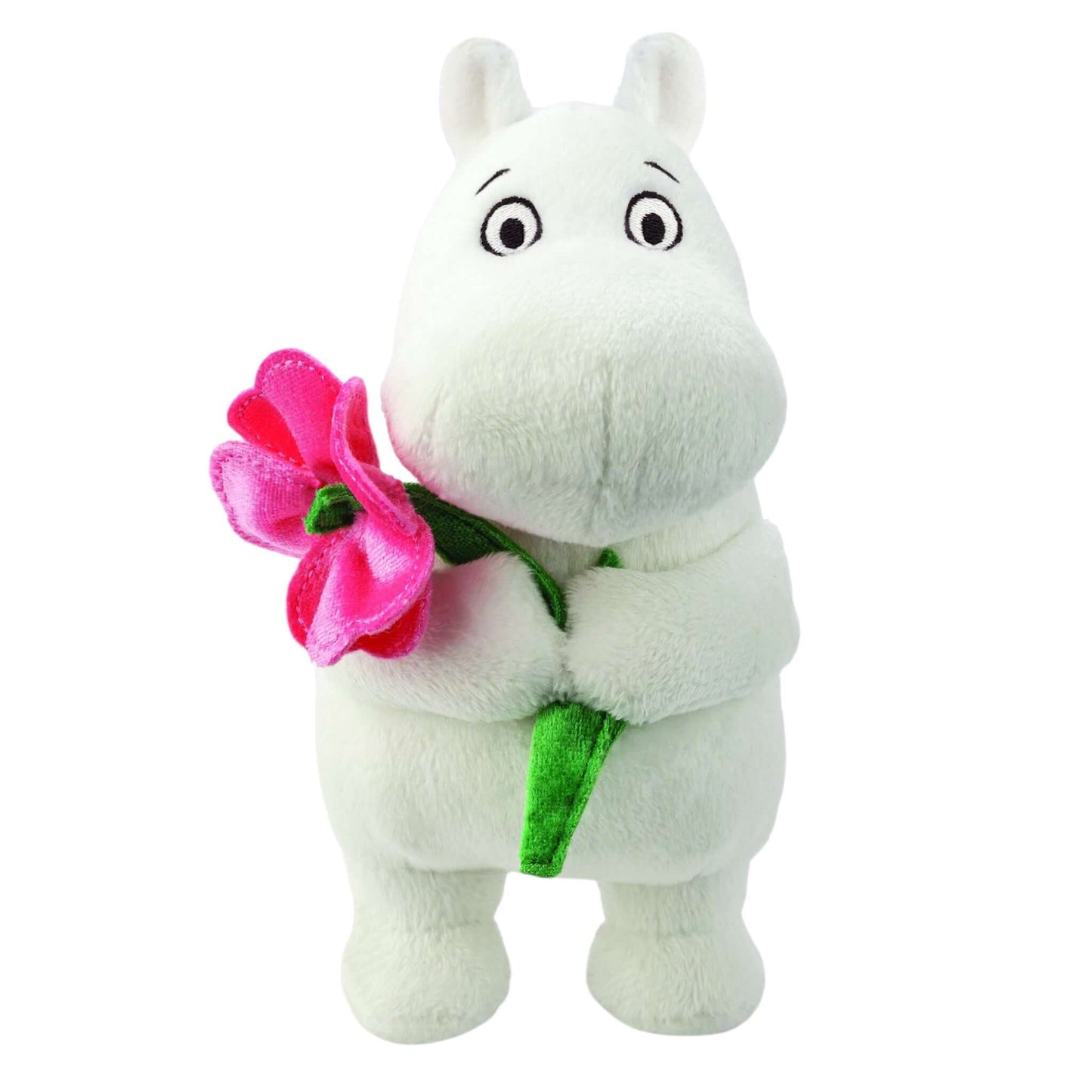 Moomin with Pink Flower Soft Plush