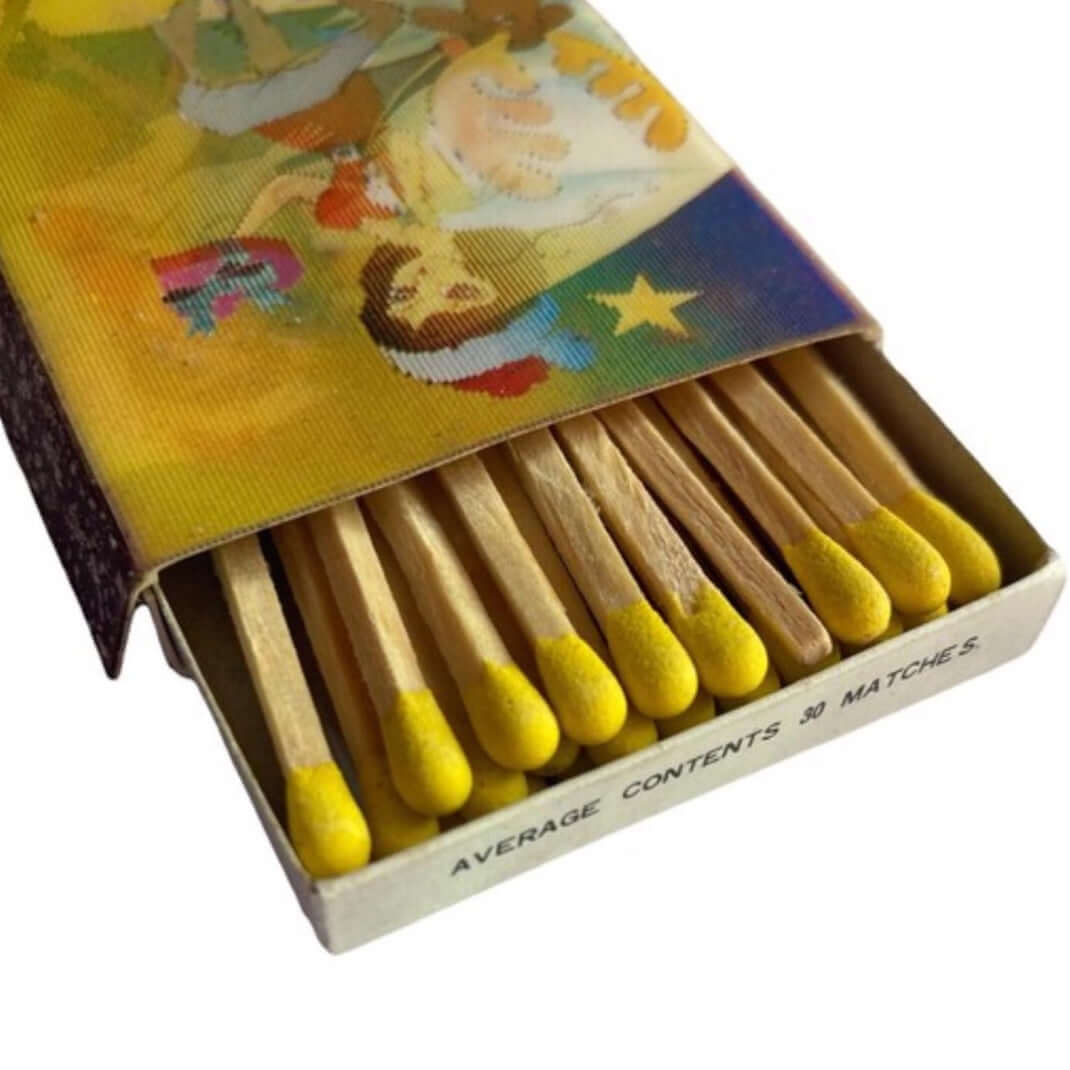Vintage 3D Lenticular Hologram Matchbox- Genie / Candlestick