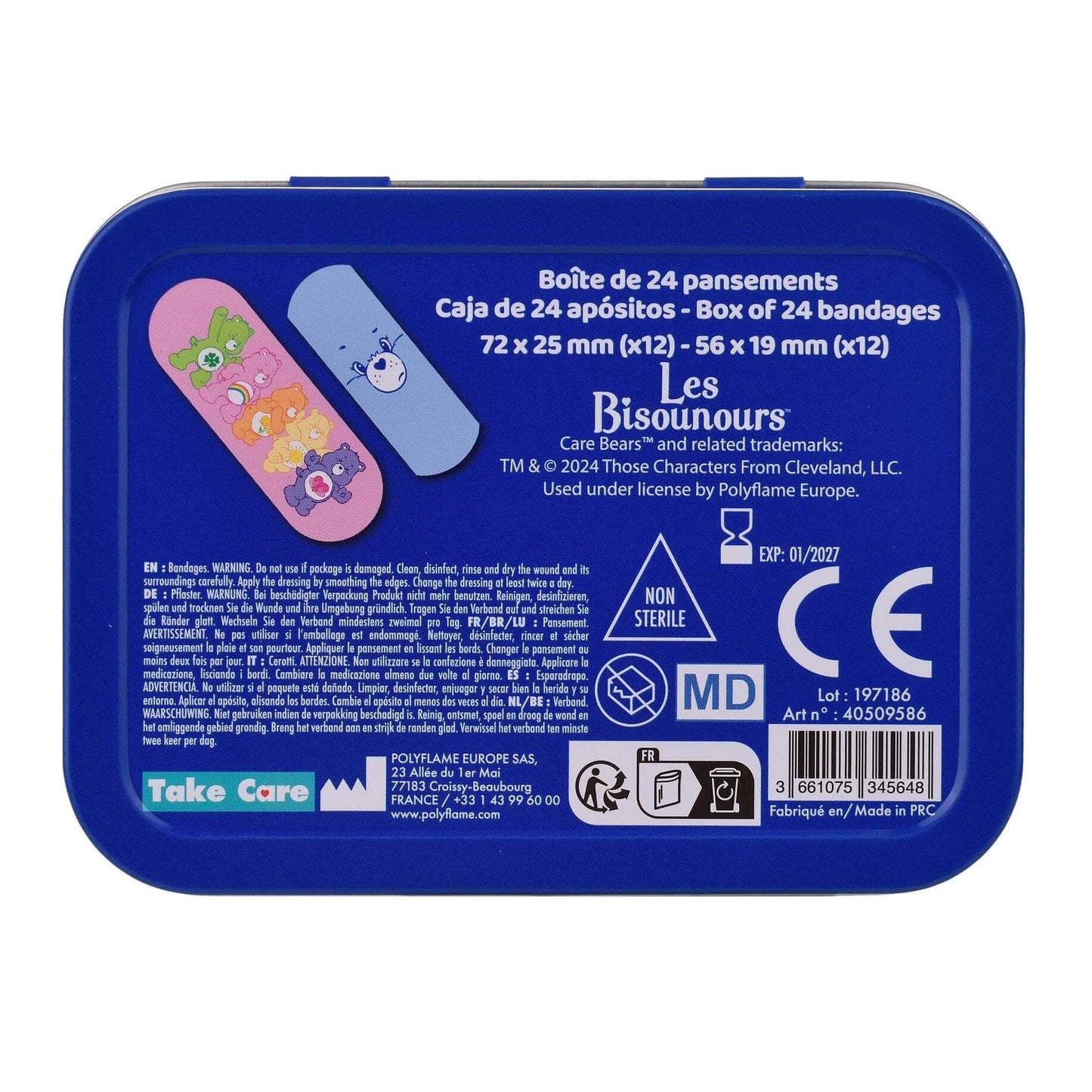 Care Bears 24 Plasters in Tin