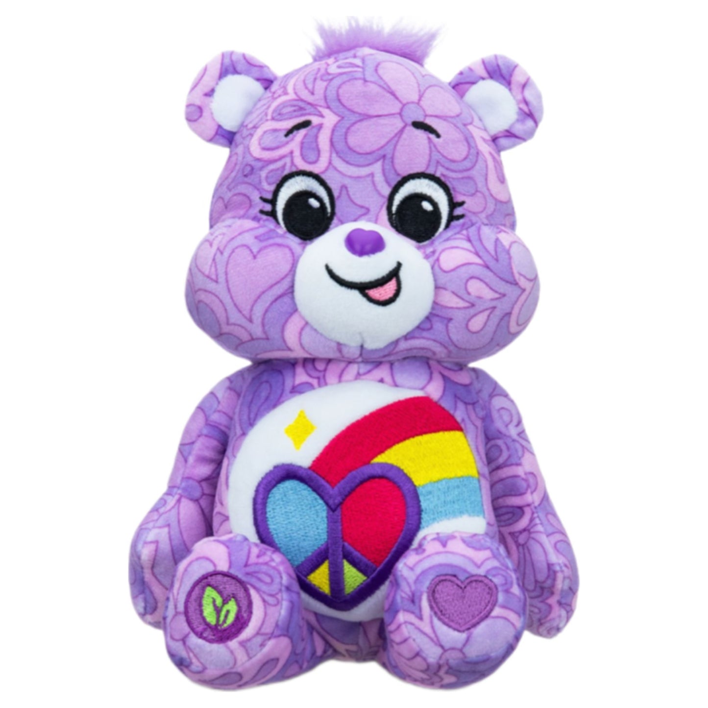 Care Bears Peaceful Heart Bear 22cm Bean Plush