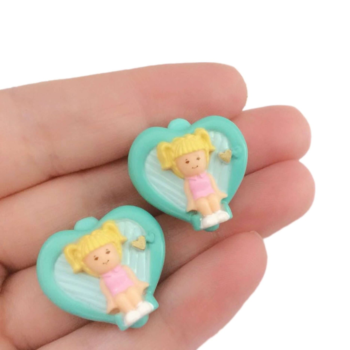 Vintage Polly Pocket “Tina” Clip-On Earrings