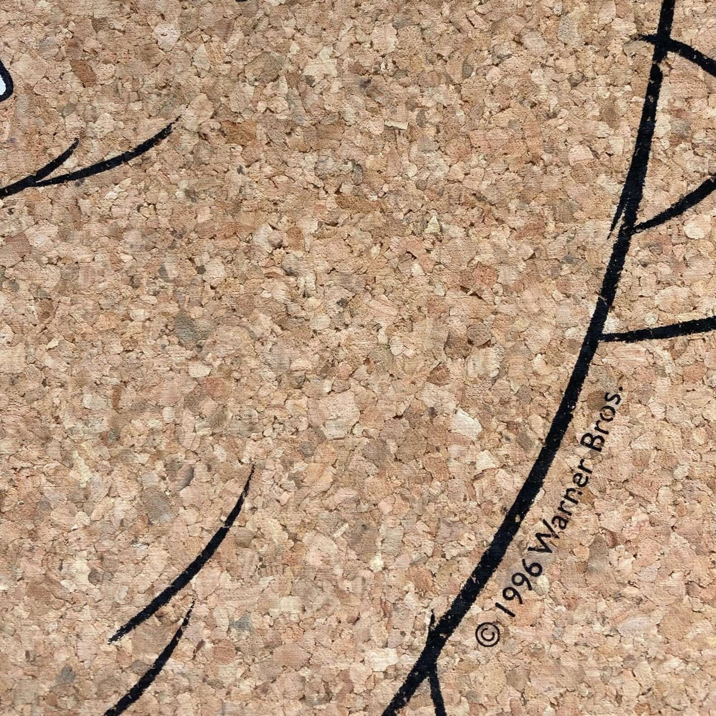 Vintage 1996 Taz Looney Tunes Cork Memo Pin Board - NEW UNUSED