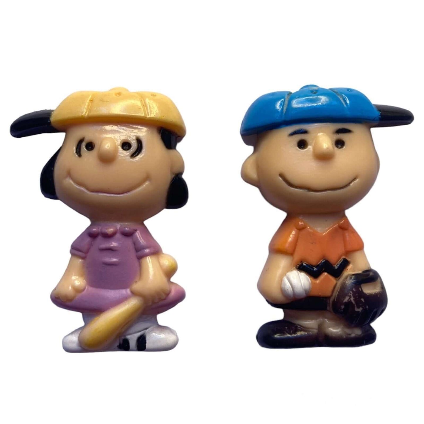 Vintage Set of Three Snoopy, Charlie Brown and Lucy Fridge Magnets