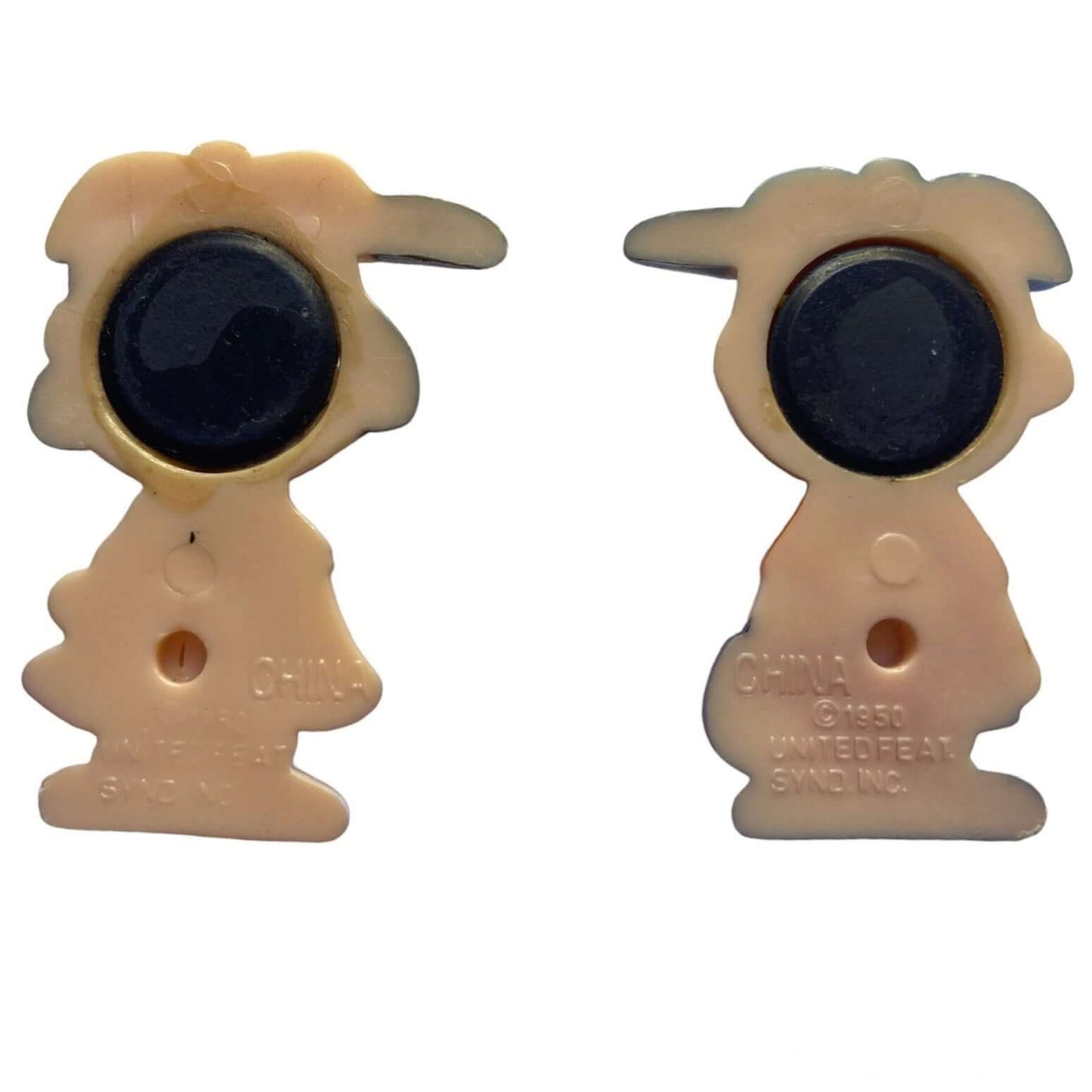 Vintage Set of Three Snoopy, Charlie Brown and Lucy Fridge Magnets