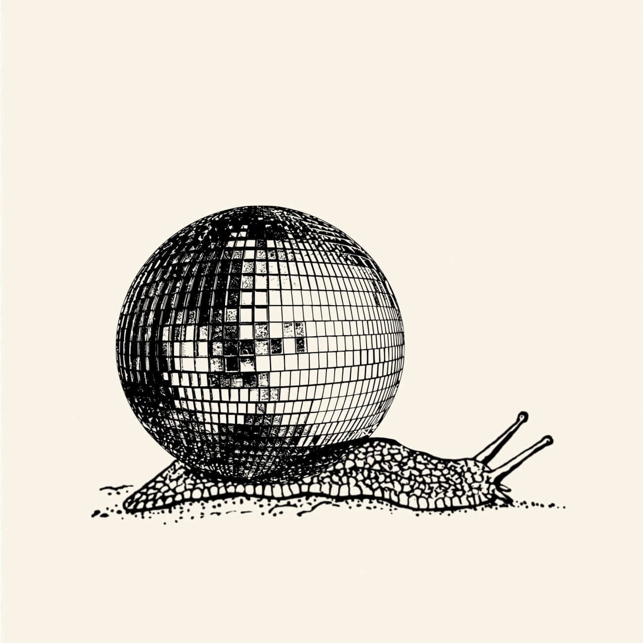A5 Disco Ball Snail Print