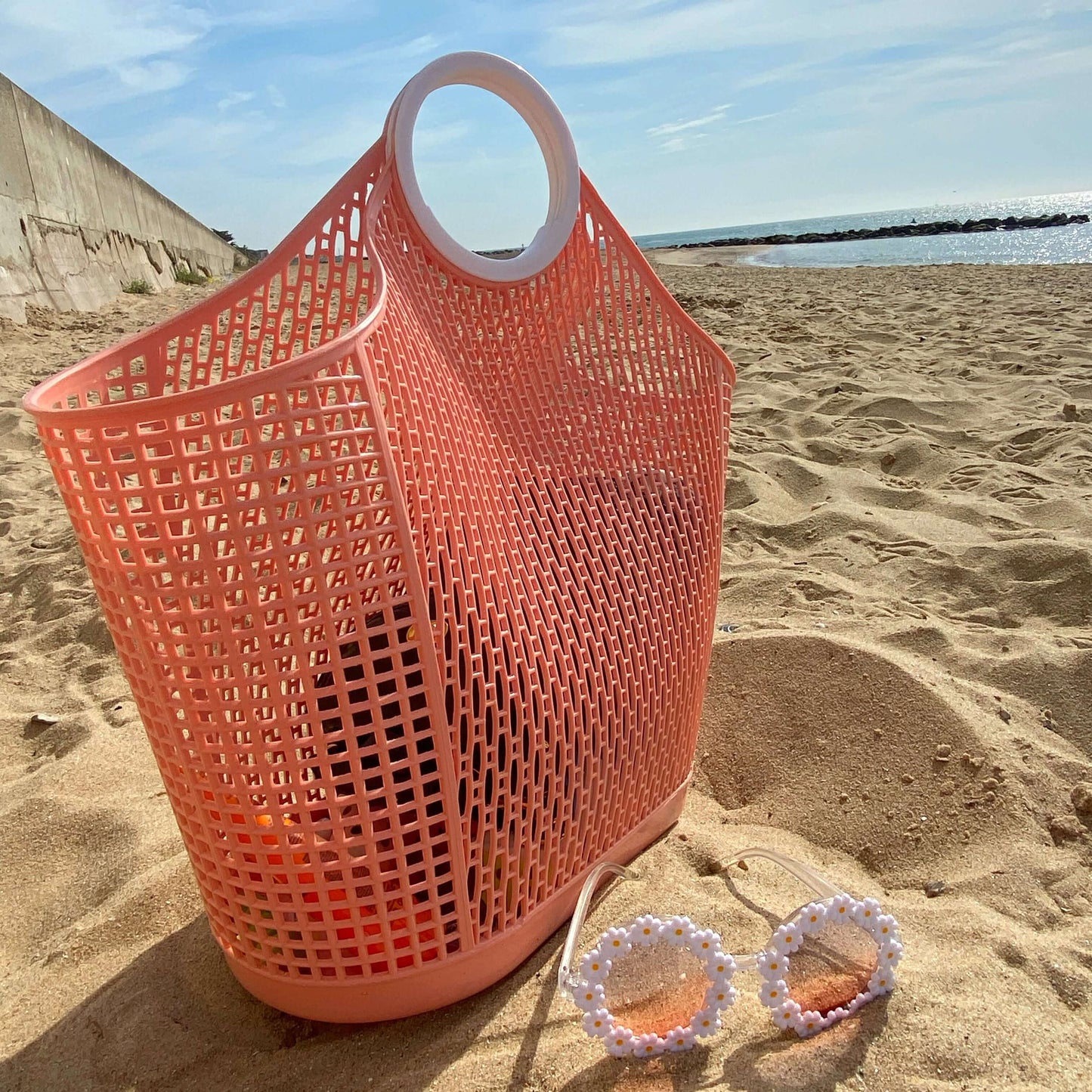 Jelly Bag Retro Fiesta Shopper- Peach