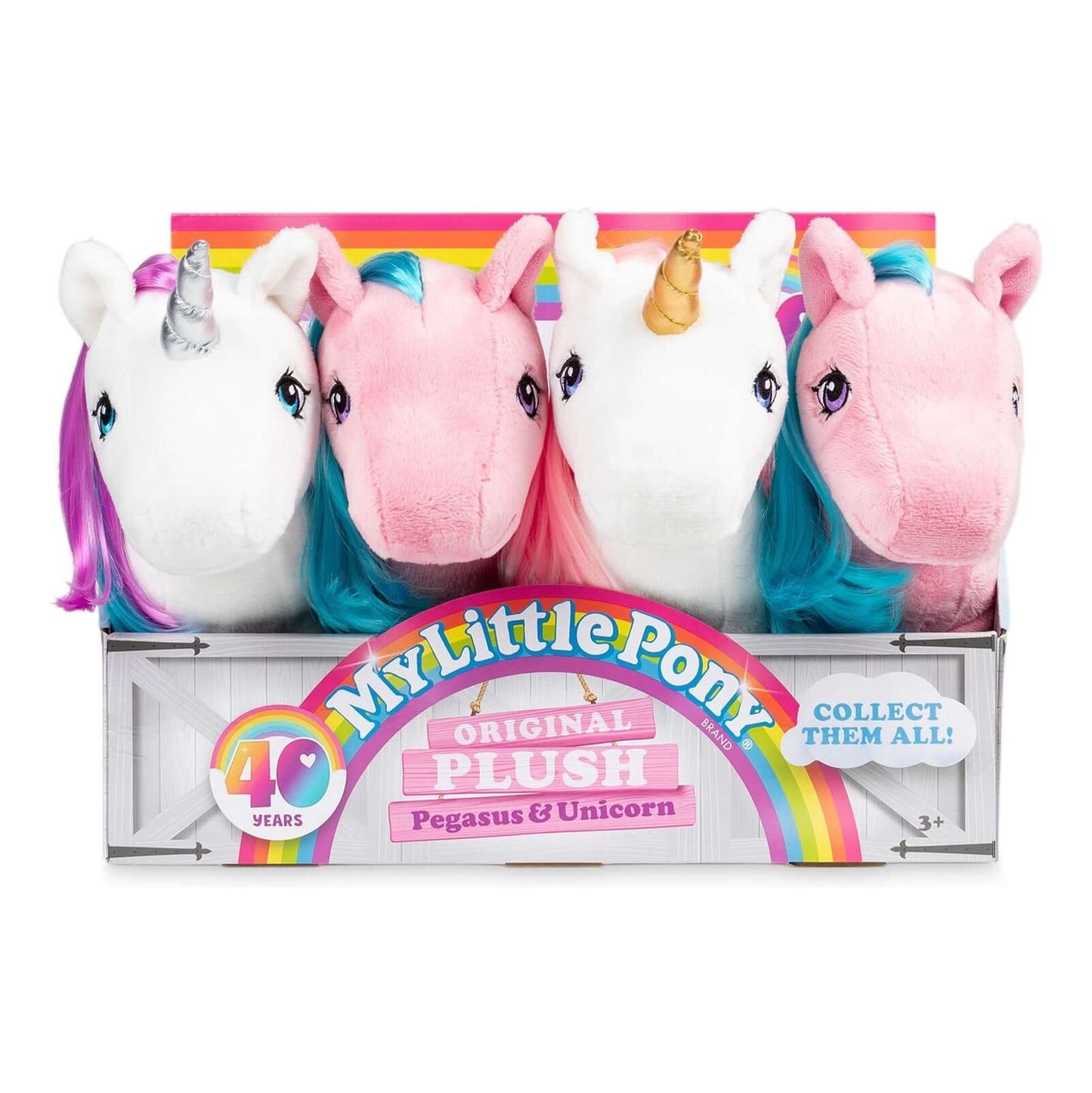 40th Anniversary My Little Pony Plush- Set of Four with Box