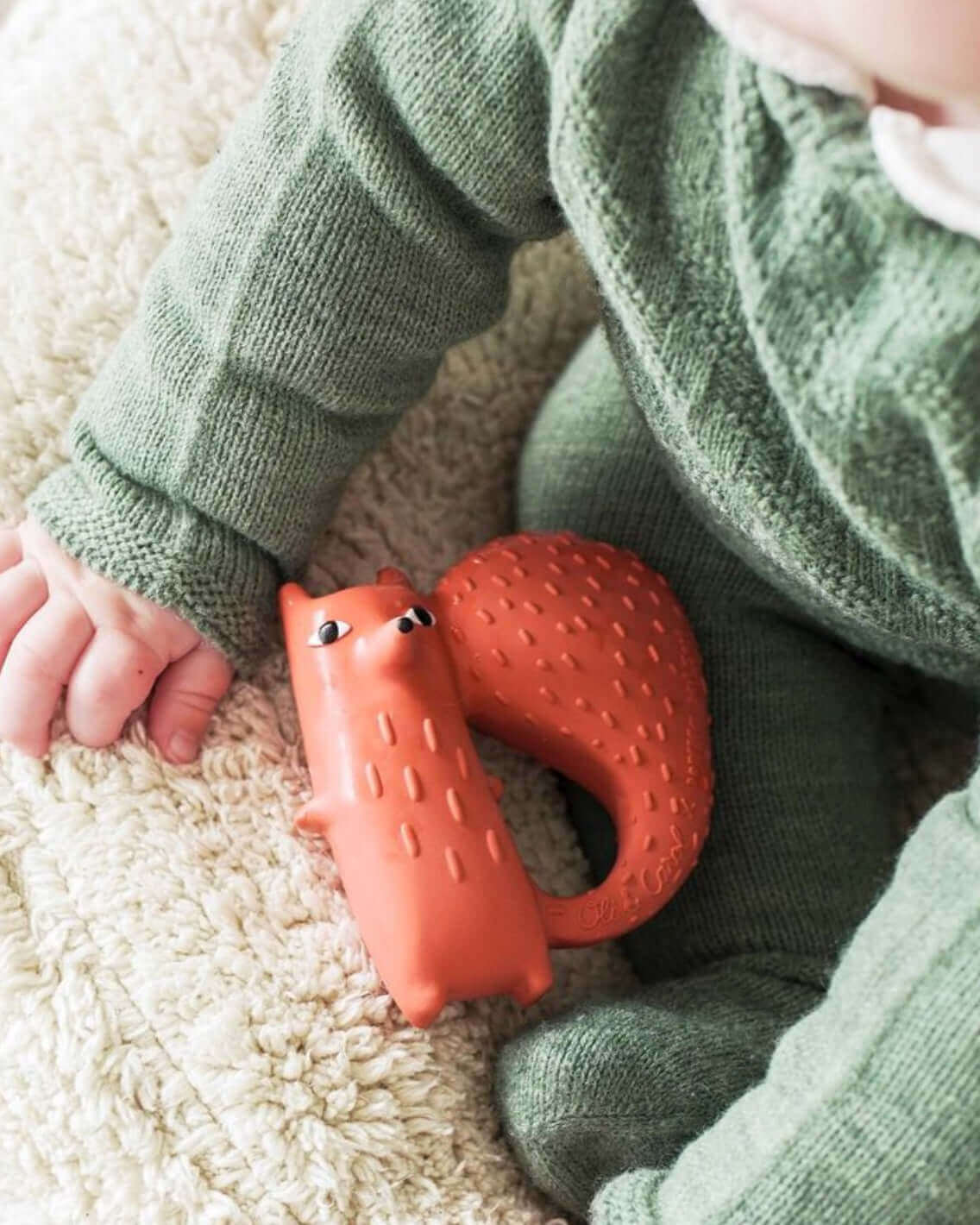 Donna Wilson Natural Rubber Cyril Squirrel Fox Baby Teether