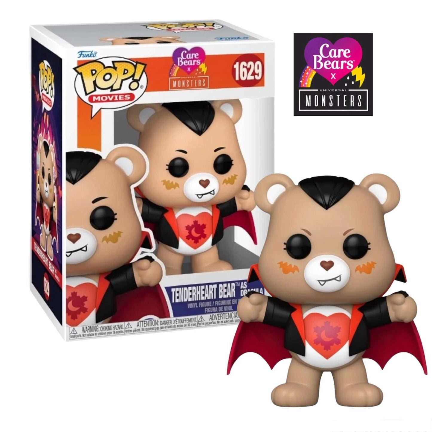 Care Bears x Universal Monsters #1629 Funko Pop! - Tenderheart Bear as Dracula