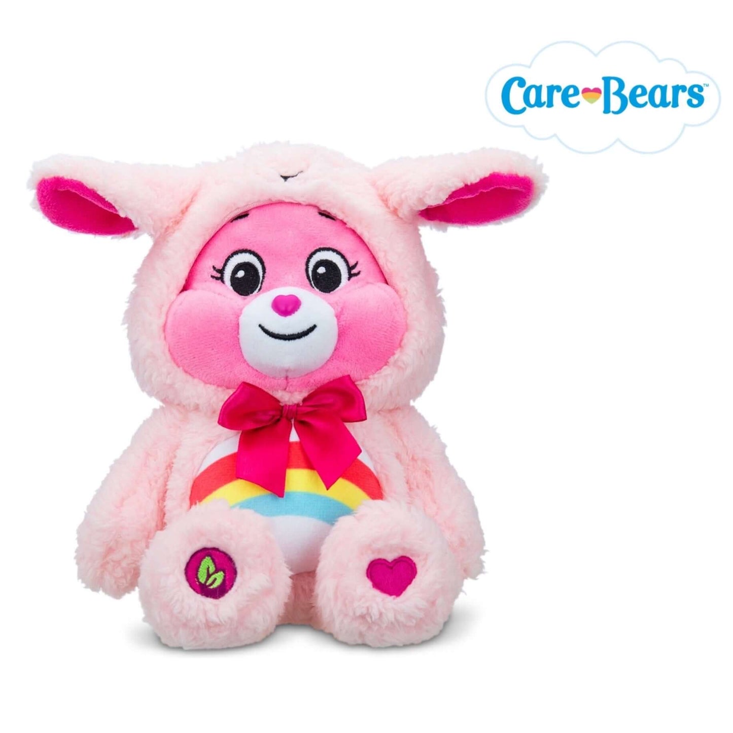 Care Bears 22cm Hoodie Bean Plush- Cheer Bear Lamb