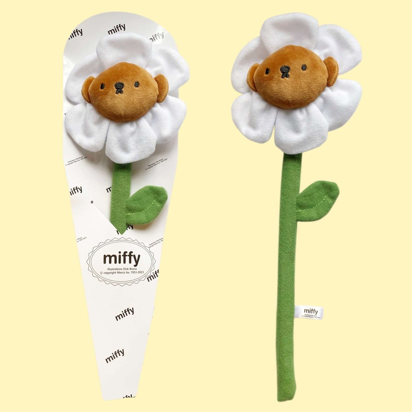 Miffy Endless White Fabric Flower- Boris Bear
