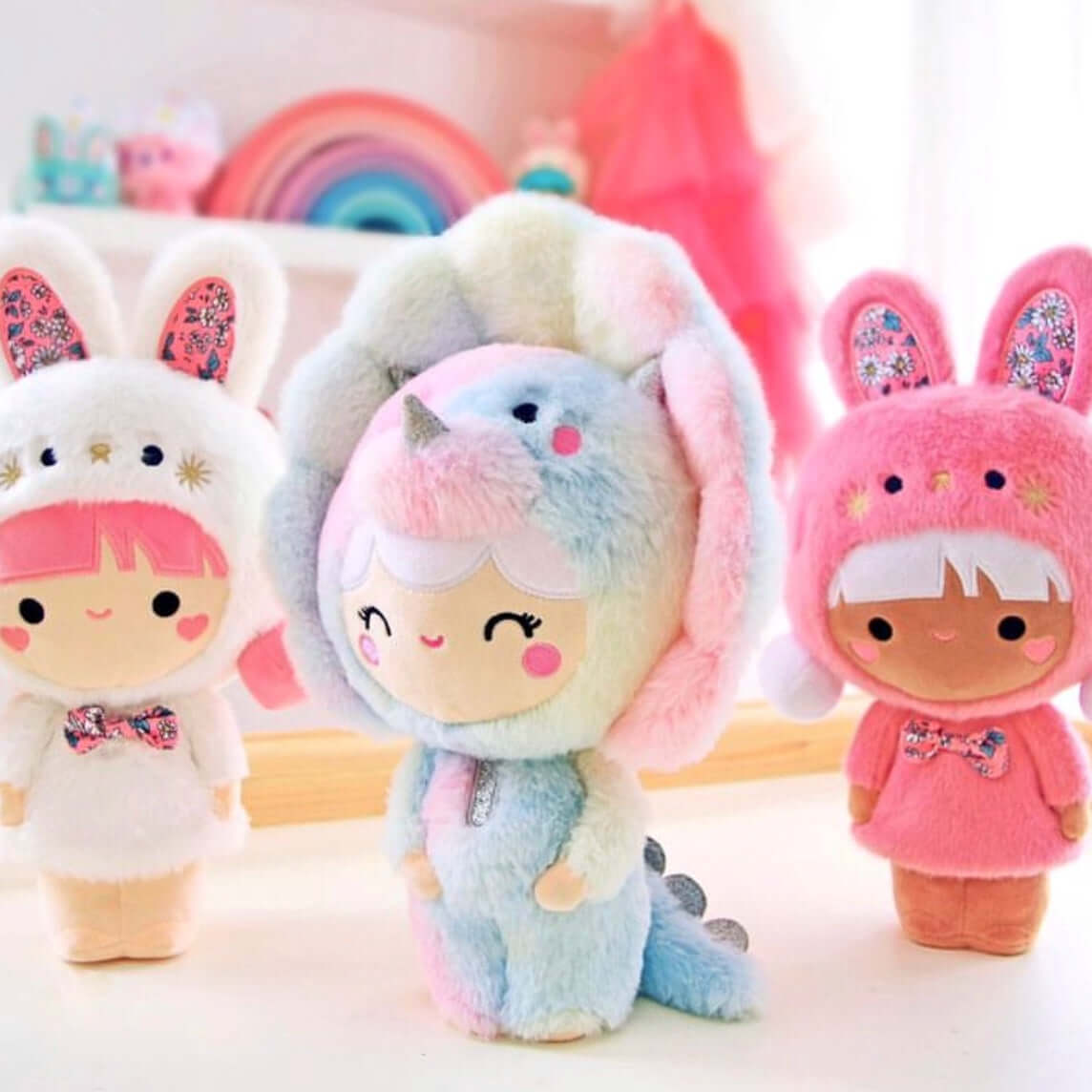 Momiji Roarsome Rainbow Dinosaur Plush