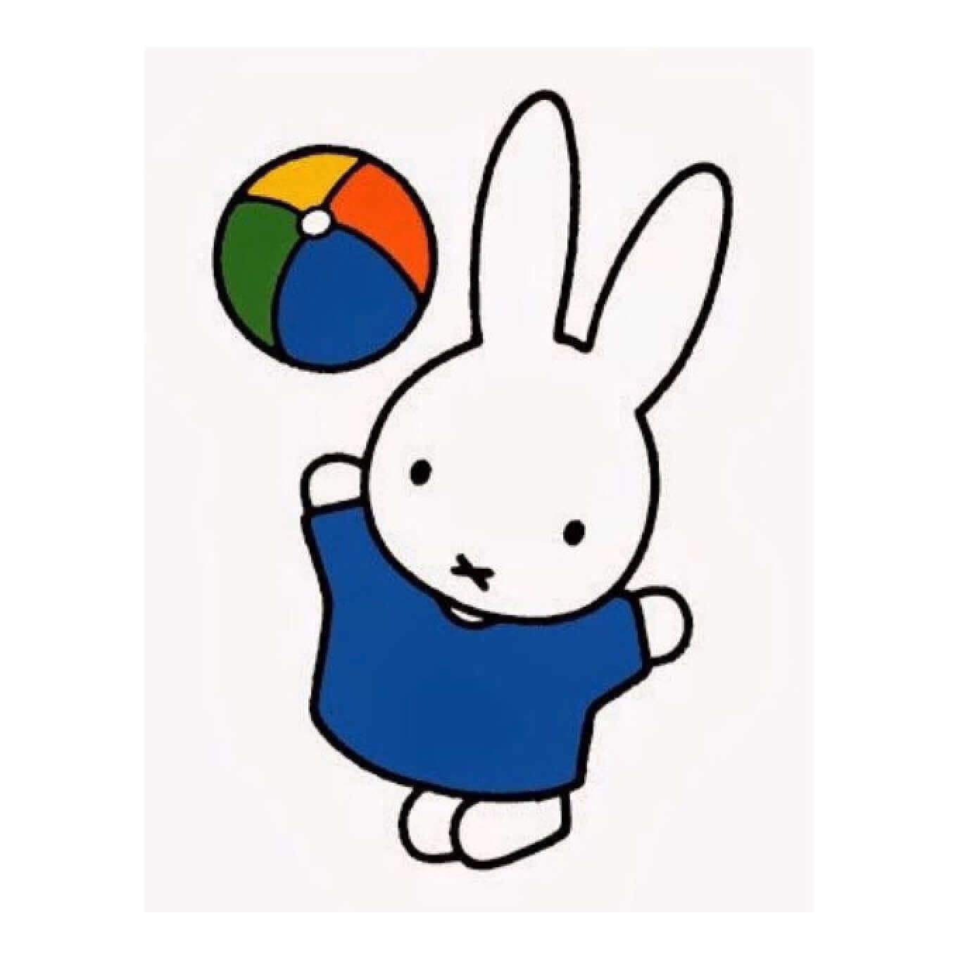 Miffy Beach Ball Card