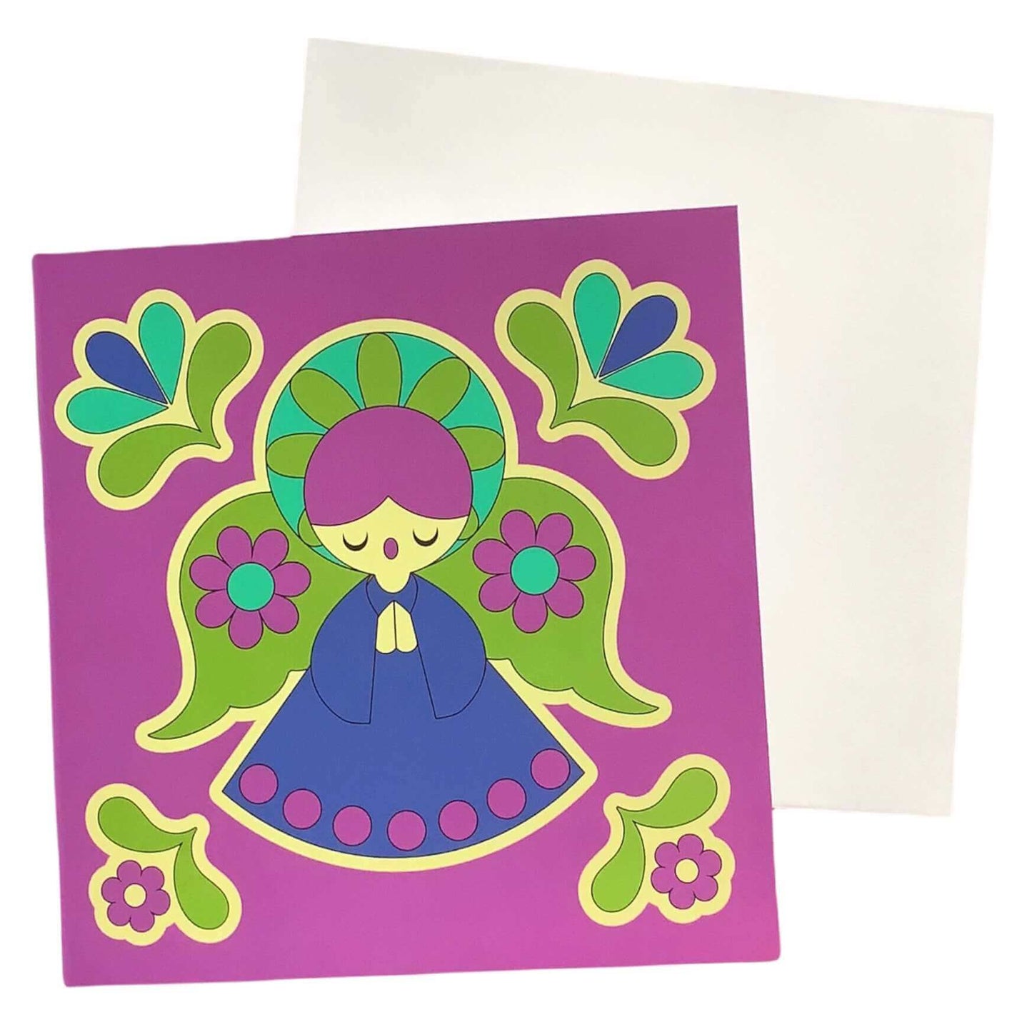Alice Apple Retro Christmas Cards- Blue / Green