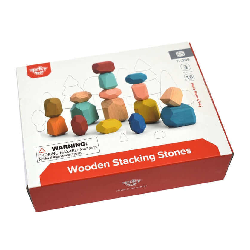 Tooky Toy Wooden Stacking Stones