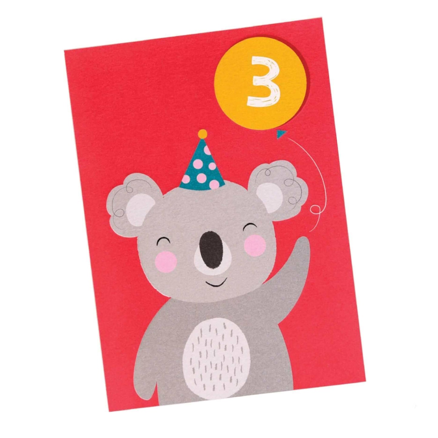 Koala 3rd Birthday Card