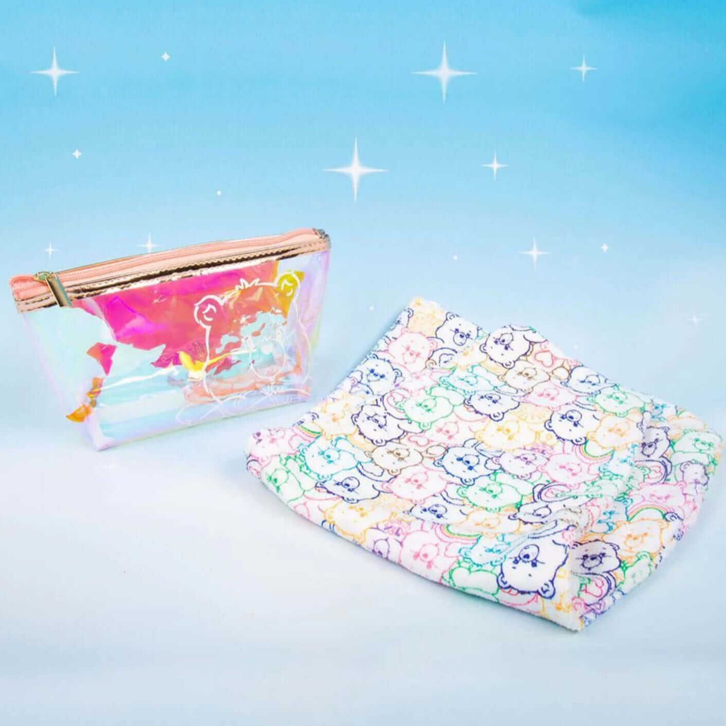 Care Bears Hair Turban and Cosmetics Bag Set