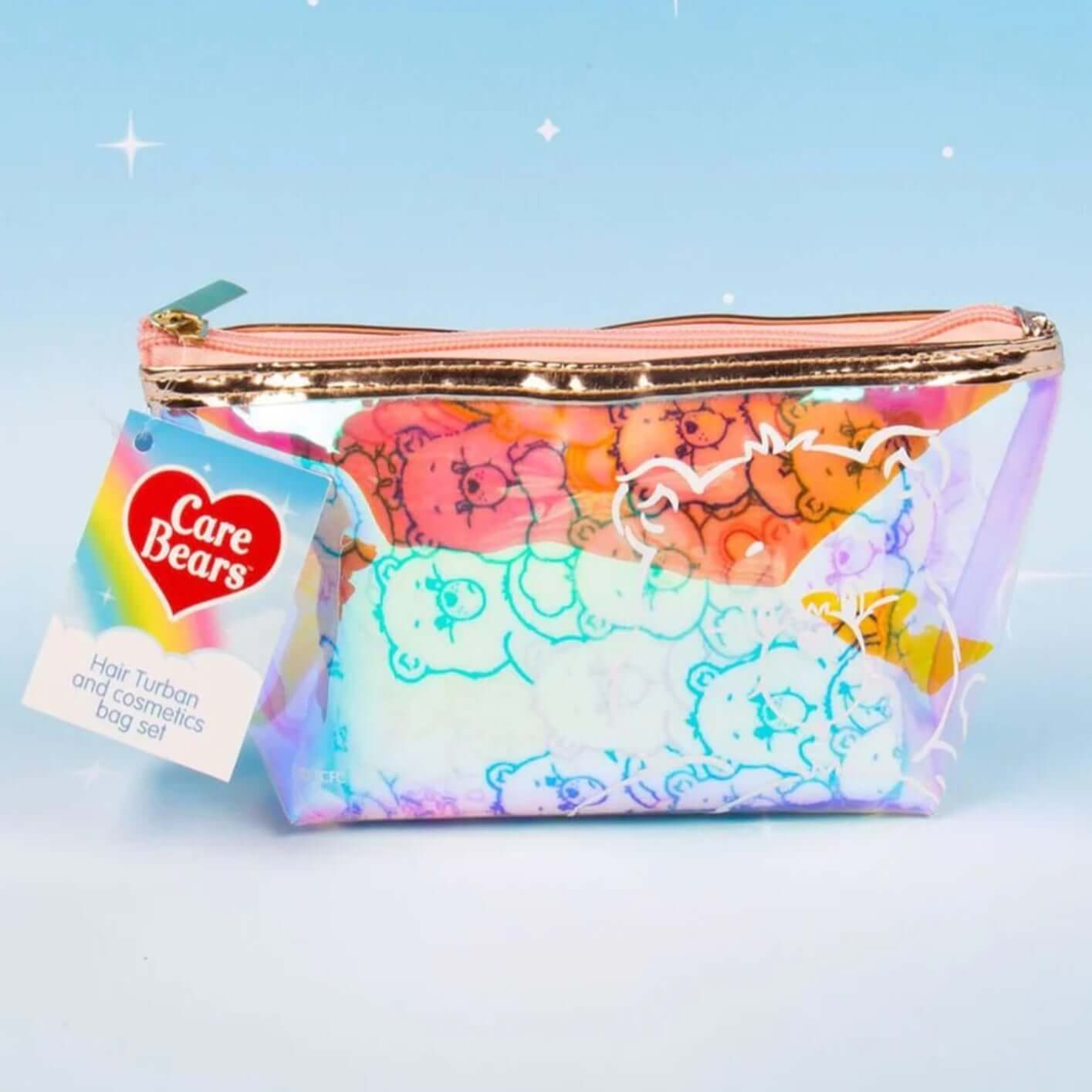 Care Bears Hair Turban and Cosmetics Bag Set