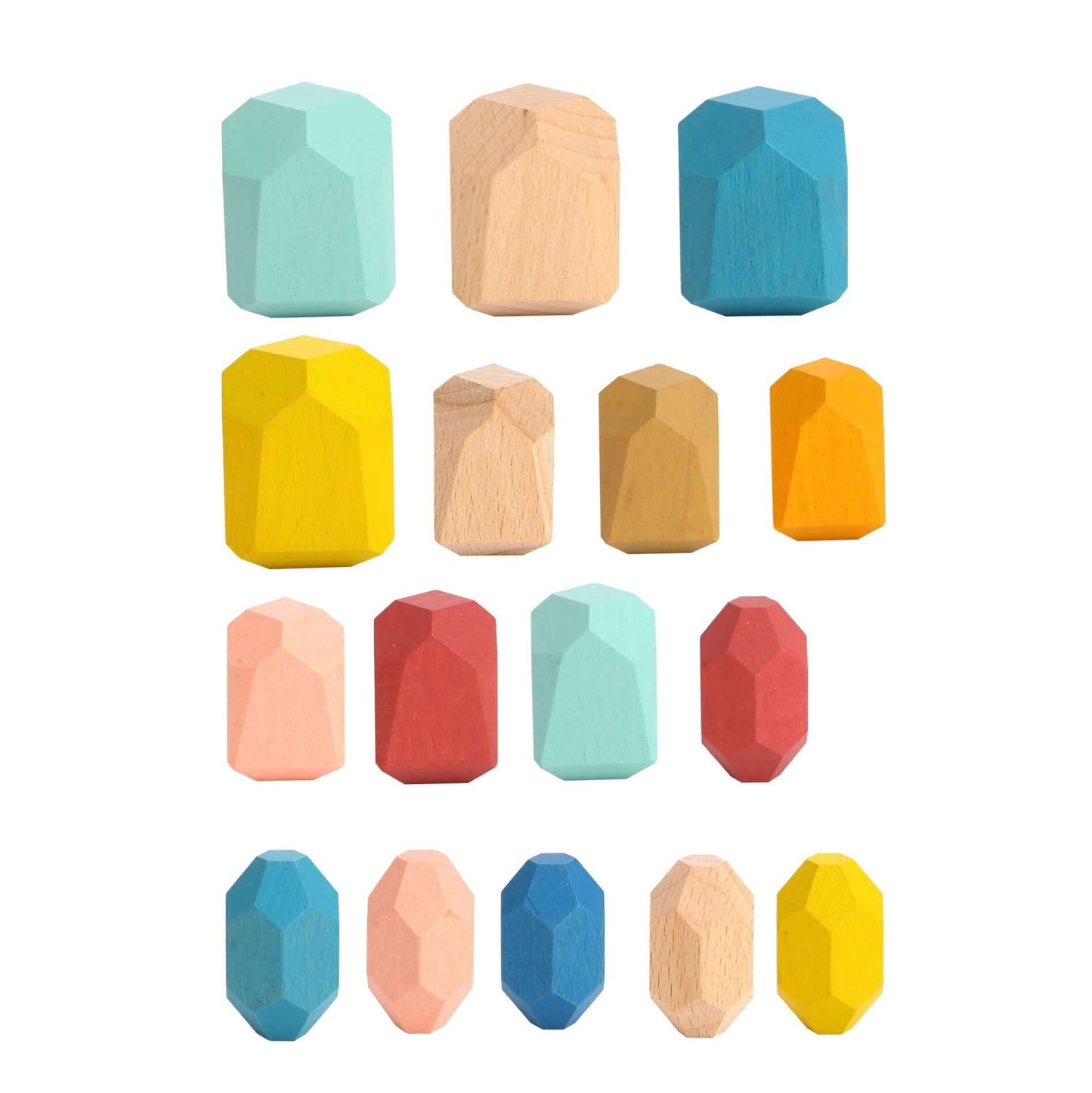 Tooky Toy Wooden Stacking Stones