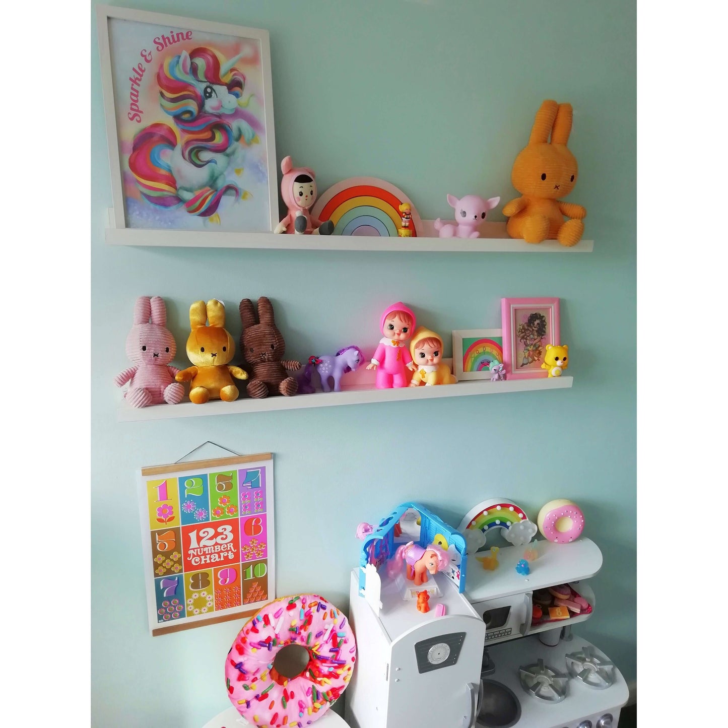 A3 EXCLUSIVE Unicorn Poster- Sparkle & Shine £9 Five Little Diamonds