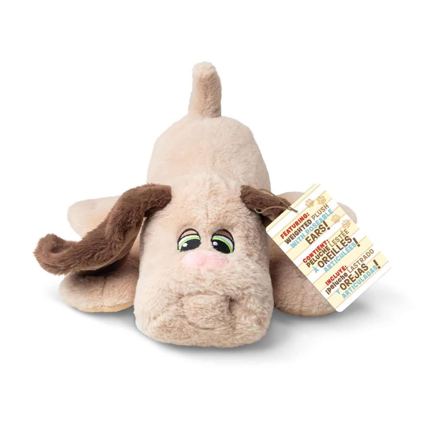 Pound Puppies Weighted Snuggles- Tan with Long Ears