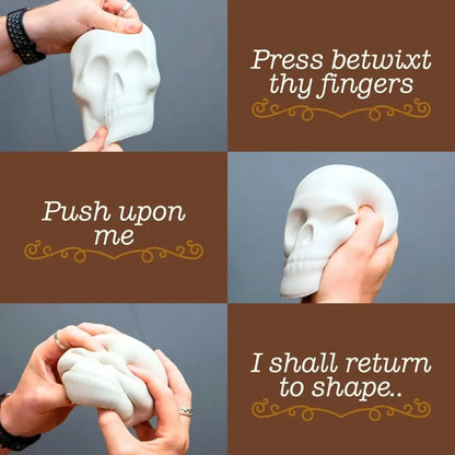 Alas Poor Yorick Skull Squishy Toy