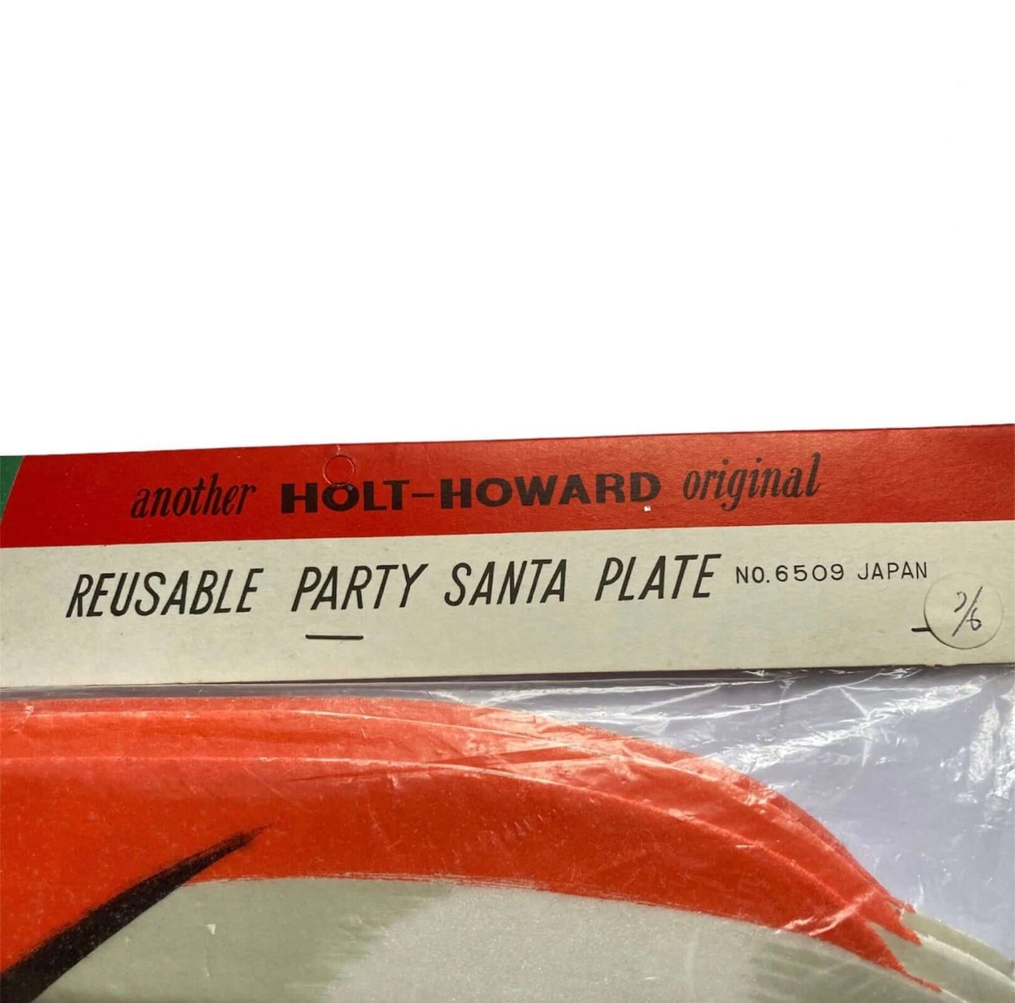 Vintage Holt Howard Reusable Party Santa Plates