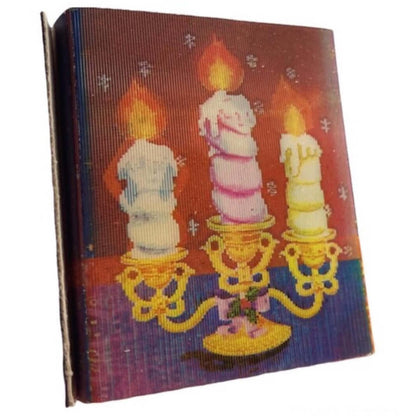 Vintage 3D Lenticular Hologram Matchbox- Genie / Candlestick