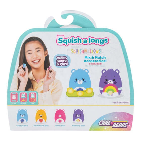 Original Squishmallows Squish-a-longs Care Bears Mini-Squish Series (Style 2)