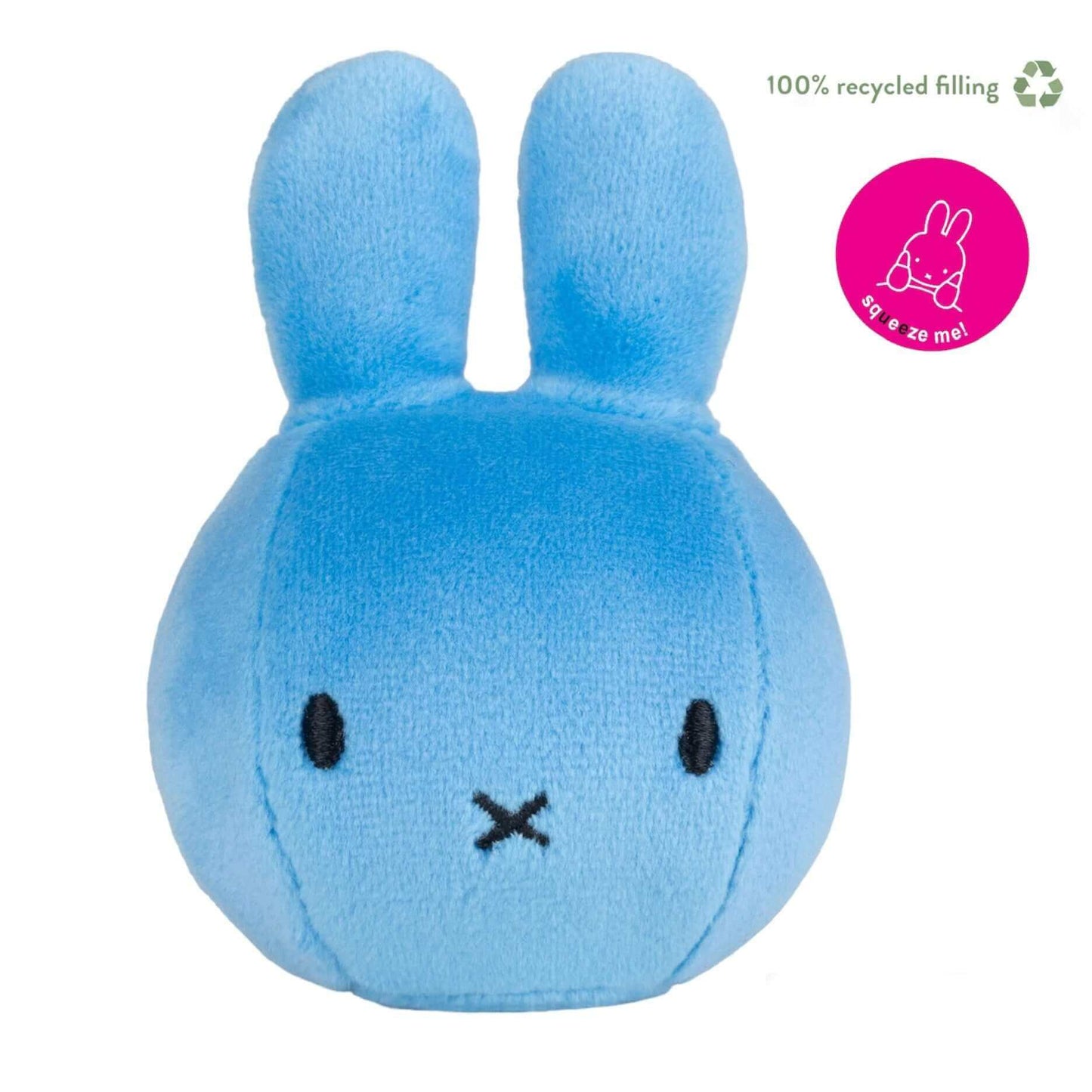 9cm Miffy Squish Ball Plush- Blue