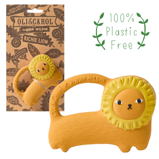 Donna Wilson Natural Rubber Richie Lion Baby Teether