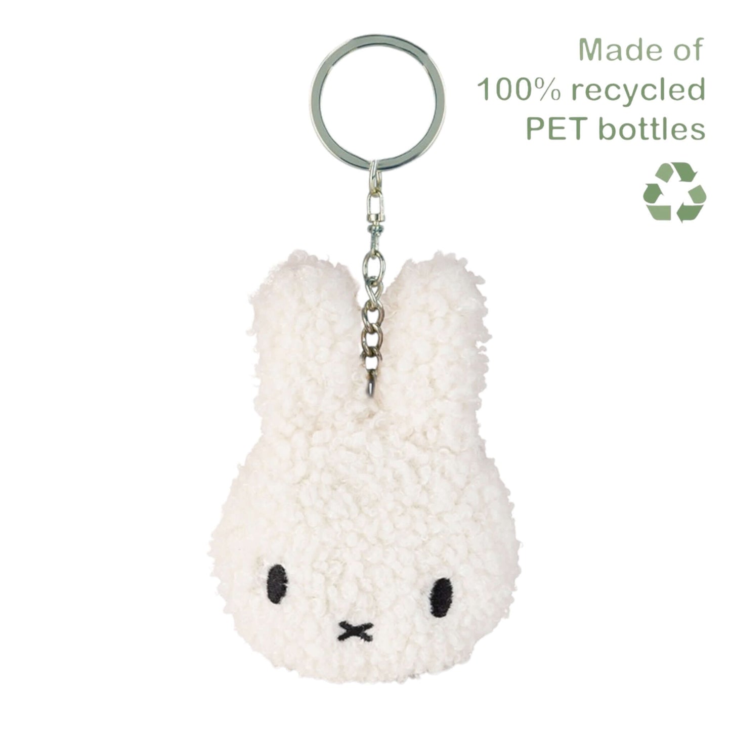 100% Recycled Miffy Tiny Teddy ECO Cream Keyring