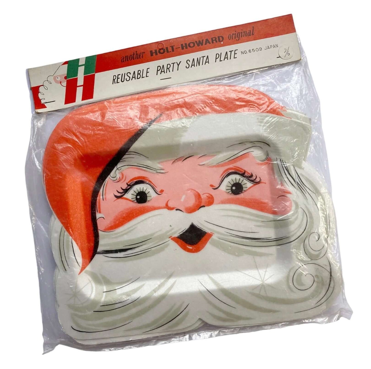 Vintage Holt Howard Reusable Party Santa Plates