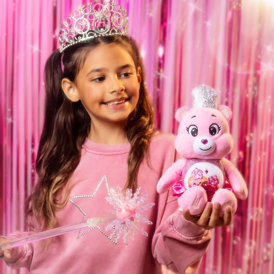 Care Bears x Wicked - Love-a-Lot Bear as Glinda 22cm Plush