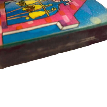 Vintage 3D Lenticular Hologram Matchbox- Christmas Bells / Stocking