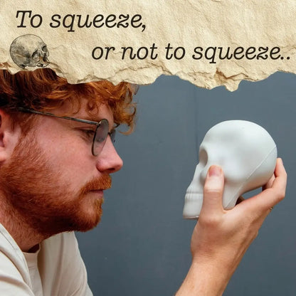 Alas Poor Yorick Skull Squishy Toy