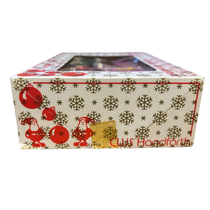 Vintage Santa’s Selection Glass Christmas Tree Ornaments