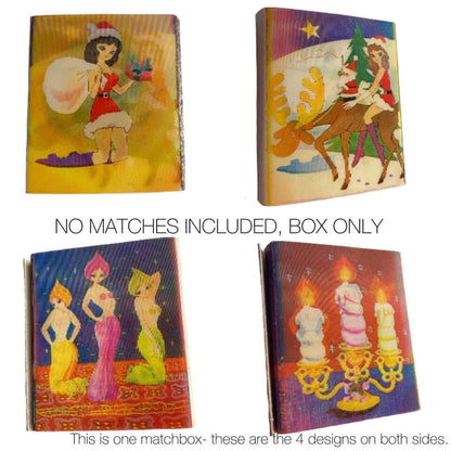 Vintage 3D Lenticular Hologram Matchbox- Genie / Candlestick