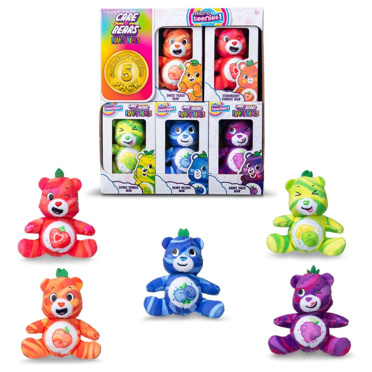 Care Bears Micro Teenies Fruity 5 Pack Treasure Box