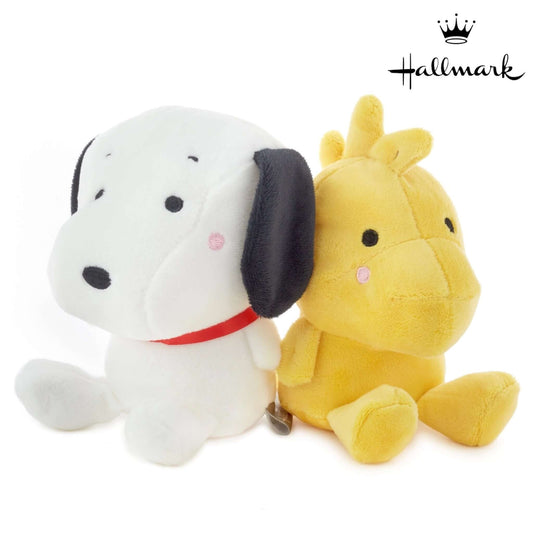 Peanuts Snoopy & Woodstock Better Together Magnetic Soft Plush Pair