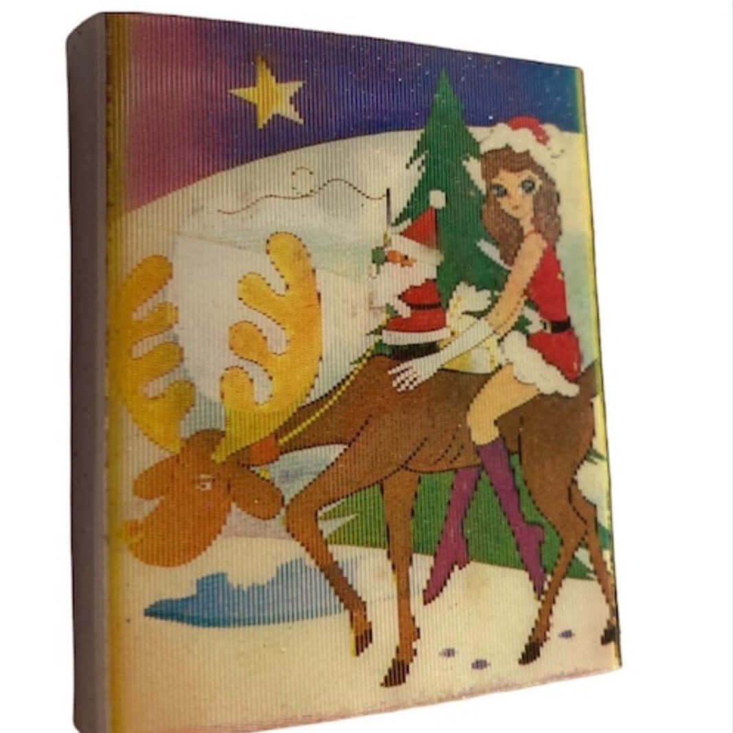 Vintage 3D Lenticular Hologram Matchbox- Genie / Candlestick